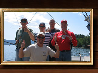 Happy Fishing Carter Customers on Lake George